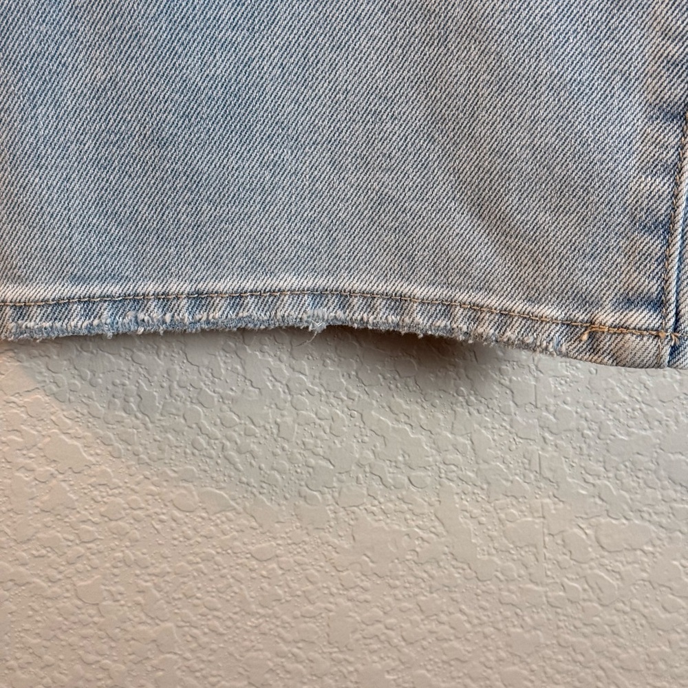 Seven7 Women's Sz 12 Sky Blue Straight Leg Jeans Distressed - Picture 8 of 16